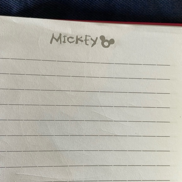 Mickey Autograph Mini Notebook - Red - Picture 7 of 15